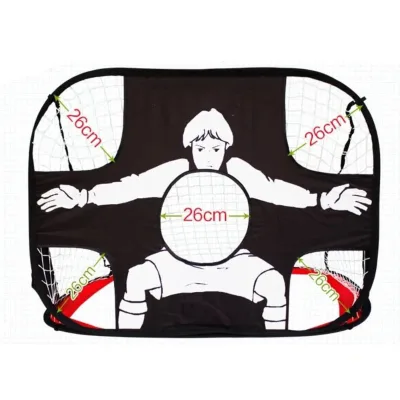 Customized Foldable Football Soccer goal with Shooting Target for Children Play Flexible pop up Football goal