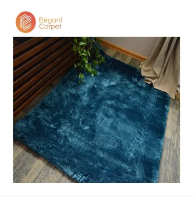 Durable Customized Polyester Plush Rectangle Area Rug WGR Shaggy Carpet