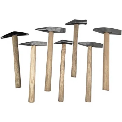 Premium Heavy-Duty Welders Dual-Purpose Hammer Wooden Handle Pointed Flat Heads for Chipping Slag Goldsmithing Jewelry Making
