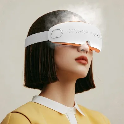 Spray Atomization Eye Care Relieves Eye Fatigue Music Intelligent 3D Vibration Steam Eye Massager With Heat Compression
