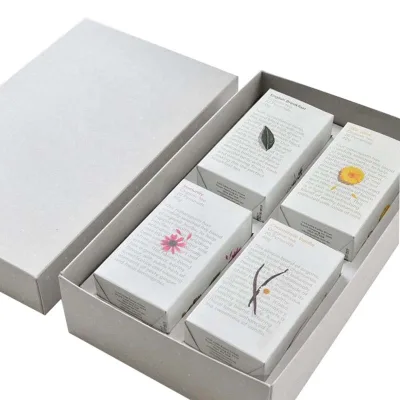Recyclable Printing Logo Plain White Paper Boxes Apply to Tea Packaging Customized Slimming Tea Packaging Boxes