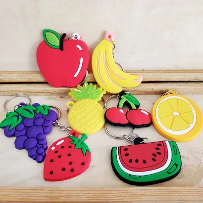 Custom Soft 3D PVC Foam Rubber Silicone Carabiner Cartoon Keychain with Customized Design Nickel-Free OEM Service