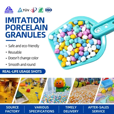 Non-toxic Smooth Imitation Ceramic Granules For Children Sand Table Game Sensory Play Toy Factory Bulk Supply