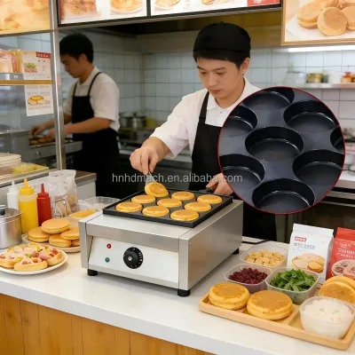 Electric Dual-Sided Non-Stick Mini Pancake & Crepe Maker with Energy Saving Mode and Takoyaki Function