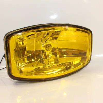 JUMBOO 320 FF Yellow Glass Truck Head Lamp Light 24v LED Long Spot Lights H7 + W5W New Condition