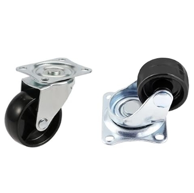 Industrial Roller Bearing Side Brake Caster Rubber Swivel Top Plate Furniture Caster Wheels