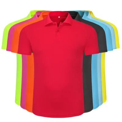 Custom Logo High Quality Men's Soccer T-Shirt Quick Dry Golf Polo Breathable Polyester/Cotton Popular Sport Uniform Shirt Design