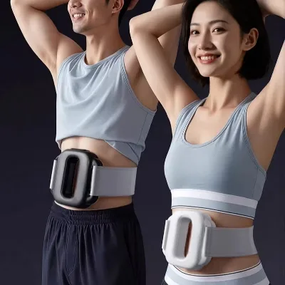 Smart Timing 5 Speed Vibration Waist Massager Hot Compress Facia Ring Body Shaping Fat burner Muscle Relax Fascia Ring