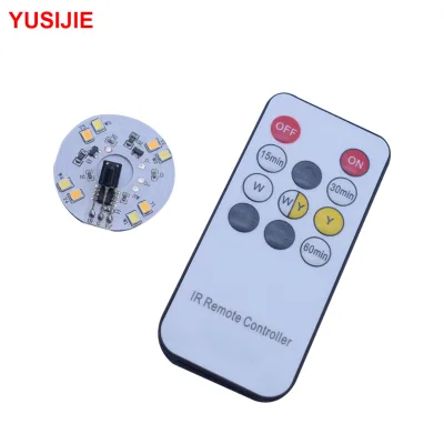 YSJ-462 LED PCBA Circuit Board with Remote Control Timing Light Three-Color Stepless Dimming Button Switching