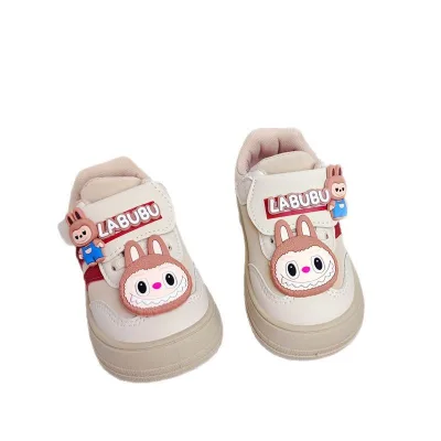 HY2 New Middle and Large Children's Labubu Casual Shoes, Children's Sneakers, Flat Shoes