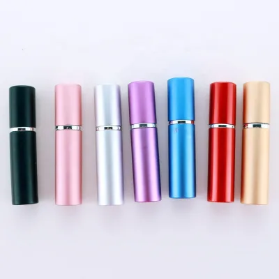 Frosted Aluminium 5ml 10ml Empty High Quality Glass Refill Perfume Atomizer Spray Bottles