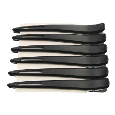 Custom Logo Printing Carbon Static-Free Anti Static Heat Resistant Section Hair Clip
