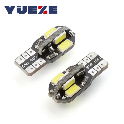 T10 W5W Car LED Bulbs Canbus 5630 5730 8SMD 12V 6000K 194 168 LED Car Map Dome Lights Parking Light Auto Signal Lamp Width Light