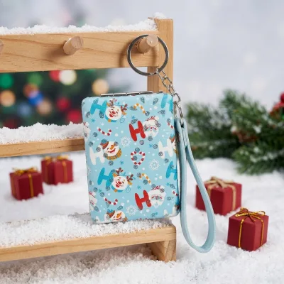 LG-M6080 Modern Glass Mini Pocket Folding Mirror with Hanging Strap Customized Pu Leather Promotion Gift for Christmas