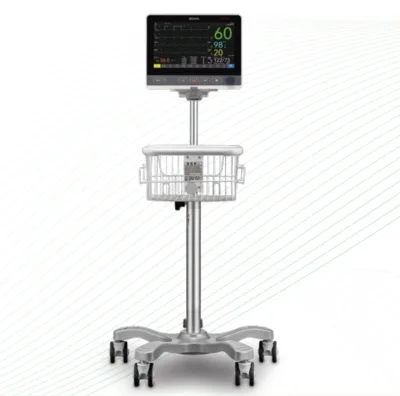 EDAN CX12 Electric Patient Monitor with 3/5 Lead ECG RESP NIBP SPO2 TEMP Vital Signs for Human Hospital