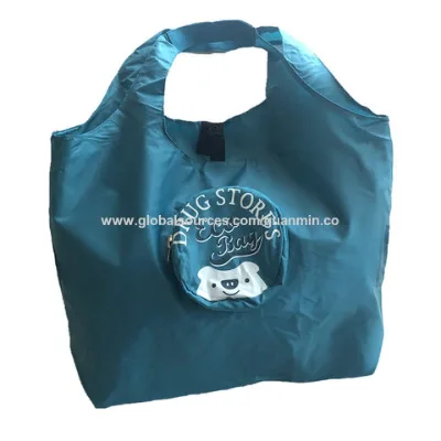 Recycled Eco Friendly Foldable Reusable Supermarket Polyester Shopping Grocery Tote Bag