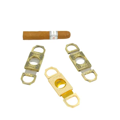 High Quality Portable Multifunctional Business Cigar Cutter Opener Stainless Steel Blade Comfortable Grip Cigar Accessories