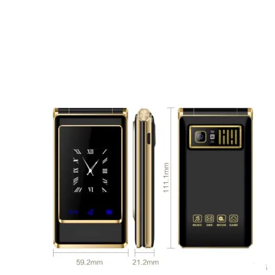 A15 Dual Sim Card Telefonos Celular Big Speaker MP3 MP4 Flip Mobile Phone