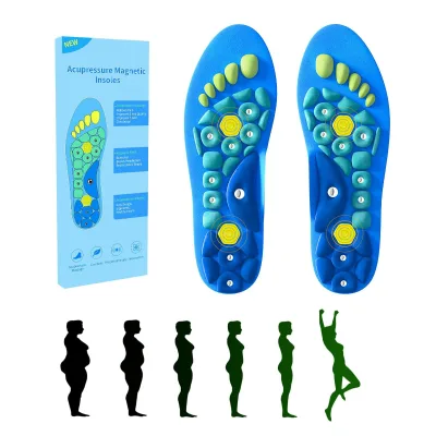 Magnetic Insoles,Magnetic Therapy Insoles,Acupressure Insoles for Women Men,Reflexology Relieve Fatigue Orthopedic Acupoint