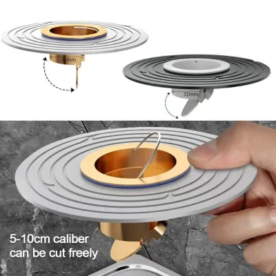 Fast Drainage Floor Drain Sink Strainer Shower Backflow Preventer Filter Plug Strainer with Quick and Backflow Prevention