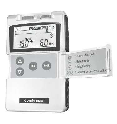 Premium 100mA Portable TENS Unit Dual Channel Muscle Stimulator Device Professional Electrotherapy Machine EV805