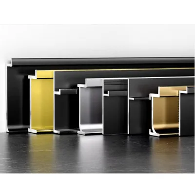 Modern Baseboard Aluminum Baseboard With Backlight Led Aluminum Skirting