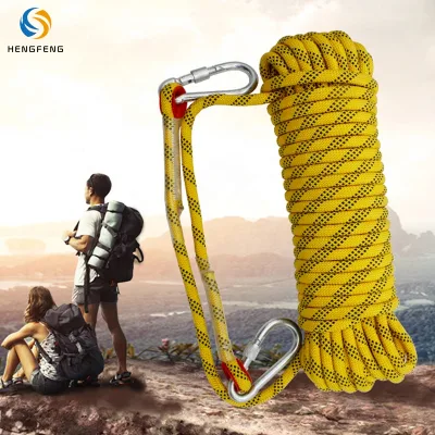Braided Nylon Rope 9.8mm 100m Waterproof Dynamic Cord for Climbing Outdoor Custom