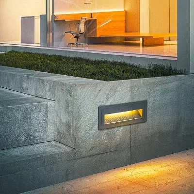 Transverse Embedded Led Stair Wall Light for Building and Garden Decoration