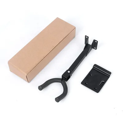 OEM Black Wall Mounted Guitar Stand Hook Stand 180 Degree Adjustable W/SlatWall Adapter