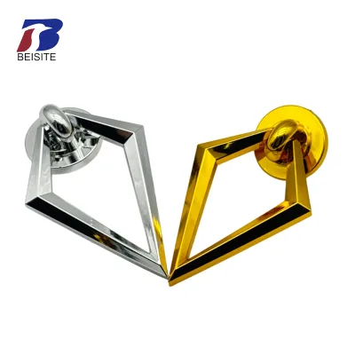 New Arrivals Product Triangle Shaped Decoration Buckle Gold Silver Plastic Buckle for Sofa Furniture Decorative
