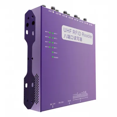 Wholesale Supply 8-Port RFID Reader Long-Range RFID Reader 840-960 MHz Multi-Tag RFID Reader Terminal Reliable Operation