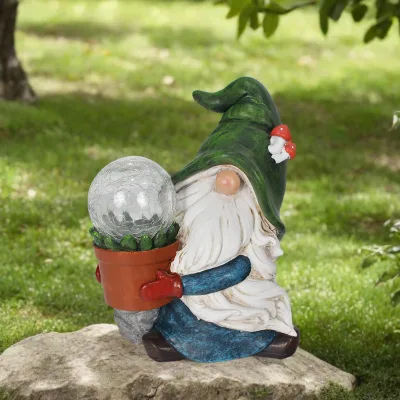 1pc Garden Gnome Figurine Gnome Statue Yard Ornament Gnome Statue Garden Yard Outdoor Indoor Decor Garden Statue Decoration