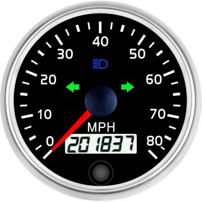 85mm 100mm 80mph Programmable Speedometer