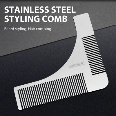 45g Stainless Steel Hair Comb Oil Head Comb Pocket Size Hair Comb Home Daily Hair Beard Comb for Men Beard & Hair Dual Use