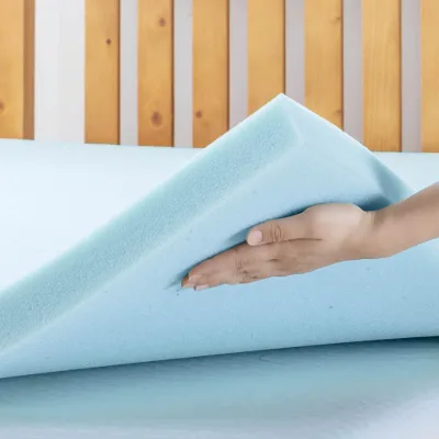 Modern Eco-Friendly Memory Foam Mattress Topper with Bamboo Cover CertiPUR US Certified Breathable for Hotel Bedroom Deep Sleep