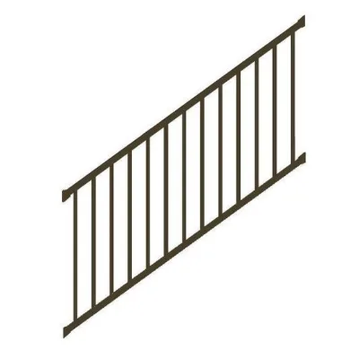 Fully Assembled Aluminum Picket Railing for Balcony & Deck Good Surface Treatment Outdoor Application