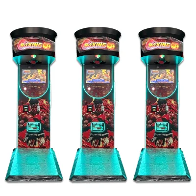 Factory Price Boxing Punch Arcade Machine Multifunctional LED Display Customizable Size Color Metal Plastic Construction English