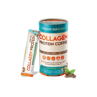 Adult Collagen Protein Coffee Powder for Glowing Skin Weight Loss Nails Bones Joints Muscles-Beauty Infused Coffee