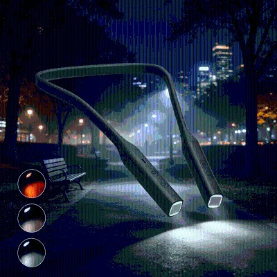 USB-C Rechargeable LED Neck Light Hands-Free Eye-Protection Reading Lamp Flexible 3 Modes Book Light for Bed Night