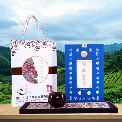 High Quality 1000g Organic Certified Fermented Compressed Dark Tea-Best Chinese Gift Tea Low-Fat Low-Salt Health Weight Loss for