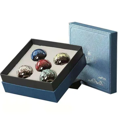 Customized 110ML Handmade Color Variable Glaze Ceramic Coffee Cup Turkish Ceramic Tea Cups With Gift Set Box