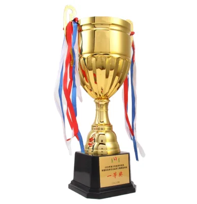 Custom Metal  Soccer Trophies Football Memorial Metal Trophy New Style Logo Trophy  for Sport Events