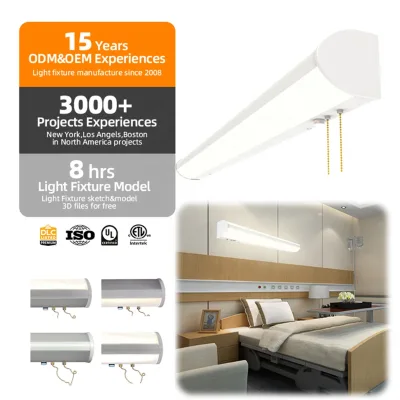Brandon 30W/60W Aluminum Hospital Bedside Light Wall-Mounted with Zipper Switch up and Down Lighting for Hospitals