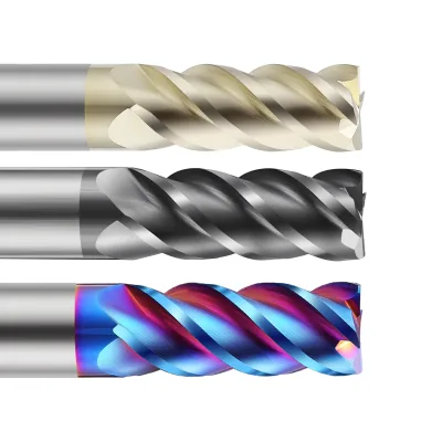 Cnc End Mill 65 Hrc Solid Carbide Coated End Mills for Stainless Steel 16 4 6 8 10 12mm Circuline
