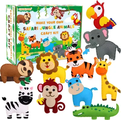 DIY Animals Sewing Craft Kit - Wholesale Felt Plush Toy Making Set for Kids Ages 6-12