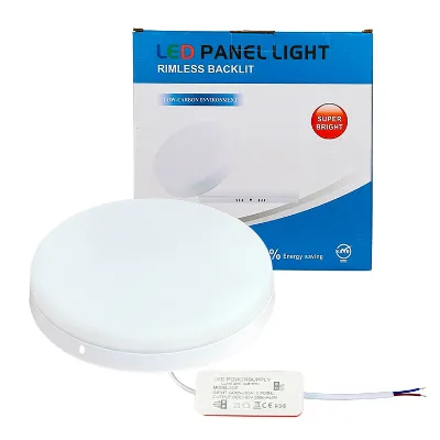 Indoor Ceiling Light 18w 24w 32w 36w 48w Cheap Iron Base Surface Wall Mounted Round Led Panel Light