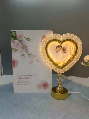 Sublimation USB Plastic Photo Frames Led Light Blanks Picture Frames for Wedding Home Hotel Decoration