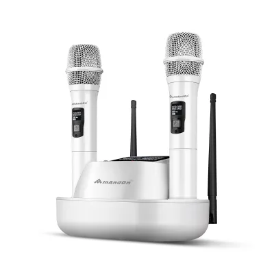 New Stage Performance Condenser Wireless Microphone UHF Channel Rechargeable KTV Professional Microphone