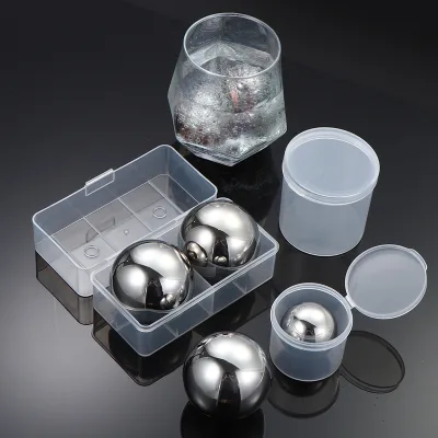 Stainless Steel 304 Ice Ball Metal Whiskey Cooling Chilling Stones Beverage Cube for Temperature Control