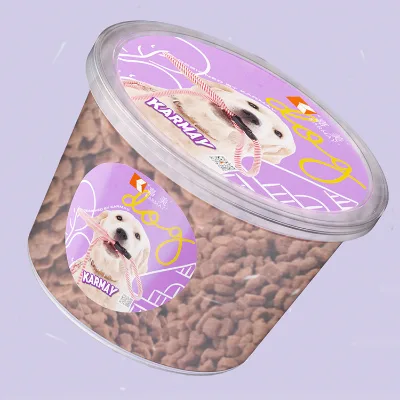 New Design Clear Cat Food Container 500g Eco-friendly Dampproof Dog Food Boxes